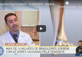 Programa "Aqui na Band" - 21/08/2019 - Tendinite: um problema que atinge milhões de pessoas